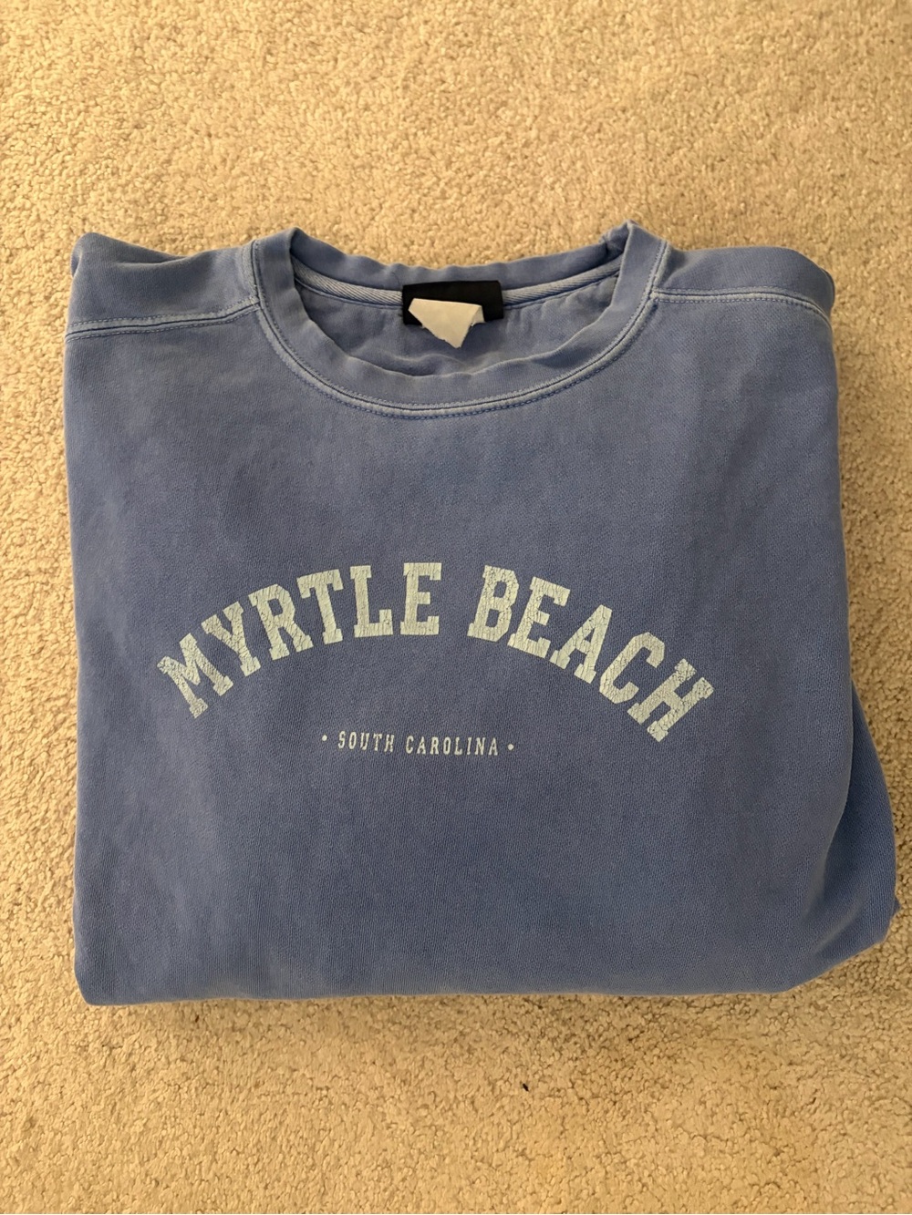 Myrtle Beach Pullover Crewneck Sweatshirt - Blue
